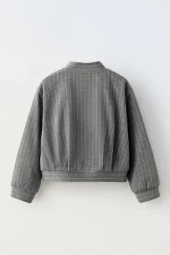 Niños ZARA 6 - 14 Años·Abrigos<BOMBER RAYA DIPLOMÁTICA PARCHE