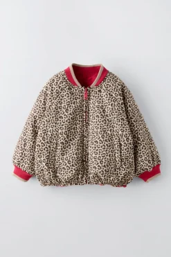 Niños ZARA 6 - 18 Meses·Abrigos / Buzos<BOMBER REVERSIBLE ANIMAL PRINT