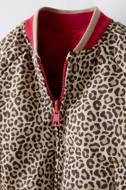 Niños ZARA 6 - 18 Meses·Abrigos / Buzos<BOMBER REVERSIBLE ANIMAL PRINT