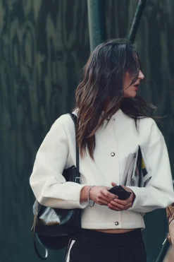 Clearance BOMBER SOFT BOTÓN DORADO Mujer Chaquetas / Cazadoras