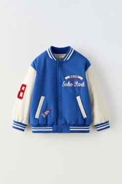 Niños ZARA 1½ - 6 Años·Abrigos|6 - 18 Meses·Abrigos / Buzos<BOMBER TEXTO BORDADO