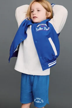 Niños ZARA 1½ - 6 Años·Abrigos|6 - 18 Meses·Abrigos / Buzos<BOMBER TEXTO BORDADO