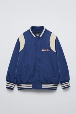 Niños ZARA 6 - 14 Años·Abrigos<BOMBER TEXTO BORDADO