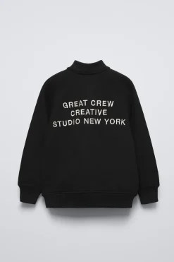 Niños ZARA 6 - 14 Años·Abrigos<BOMBER TEXTO BORDADO