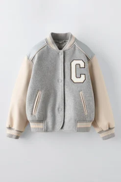 Niños ZARA 6 - 14 Años·Abrigos<BOMBER VARSITY COMBINADA