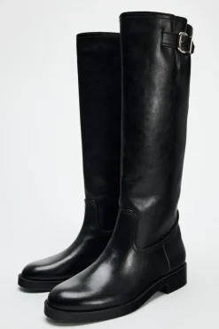 Discount BOTA ALTA HEBILLA Mujer Zapatos