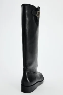 Discount BOTA ALTA HEBILLA Mujer Zapatos