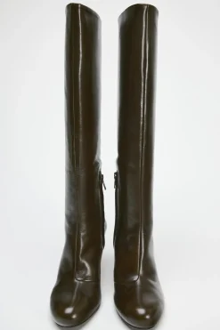 Best BOTA CAÑA ANCHA PIEL Mujer Zapatos