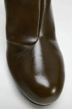 Best BOTA CAÑA ANCHA PIEL Mujer Zapatos