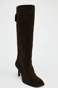 New BOTA CAÑA ANCHA SERRAJE Mujer Zapatos