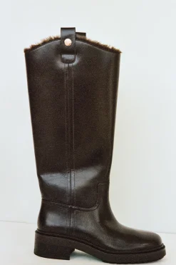 Clearance BOTA DETALLE METÁLICO PIEL Mujer Zapatos