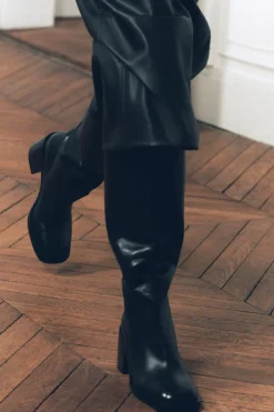 Clearance BOTA PIEL CAÑA ALTA Mujer Zapatos