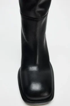 Clearance BOTA PIEL CAÑA ALTA Mujer Zapatos