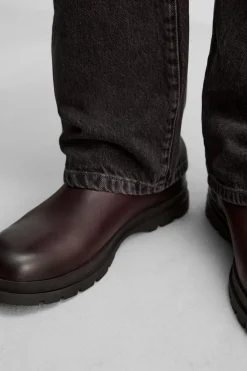 New BOTA PIEL CAÑA ALTA Hombre Zapatos