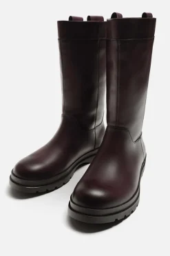 New BOTA PIEL CAÑA ALTA Hombre Zapatos