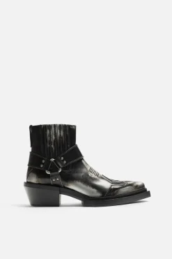 New BOTA PIEL COWBOY Hombre Zapatos