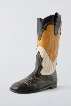 Niños ZARA 6 - 14 Años·Zapatos<BOTA PIEL COWBOY PREMIUM