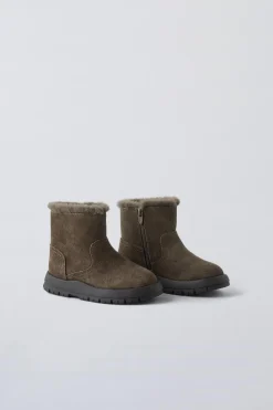 Niños ZARA 1½ - 6 Años·Zapatos|1½ - 6 Años·Zapatos<BOTA PIEL FORRADA