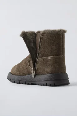 Niños ZARA 1½ - 6 Años·Zapatos|1½ - 6 Años·Zapatos<BOTA PIEL FORRADA