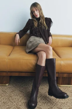 New BOTA PLANA HEBILLA PIEL Mujer Zapatos