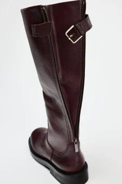 New BOTA PLANA HEBILLA PIEL Mujer Zapatos