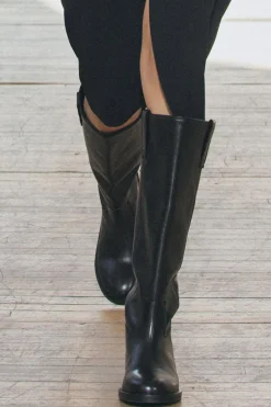 Discount BOTA PLANA PIEL TIRADORES Mujer Zapatos