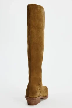 Hot BOTA SERRAJE CAÑA ANCHA Mujer Zapatos