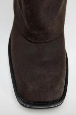 Fashion BOTA SERRAJE POLAINA HEBILLAS Mujer Zapatos