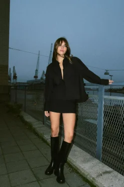 Sale BOTA TACÓN ANCHO Mujer Zapatos