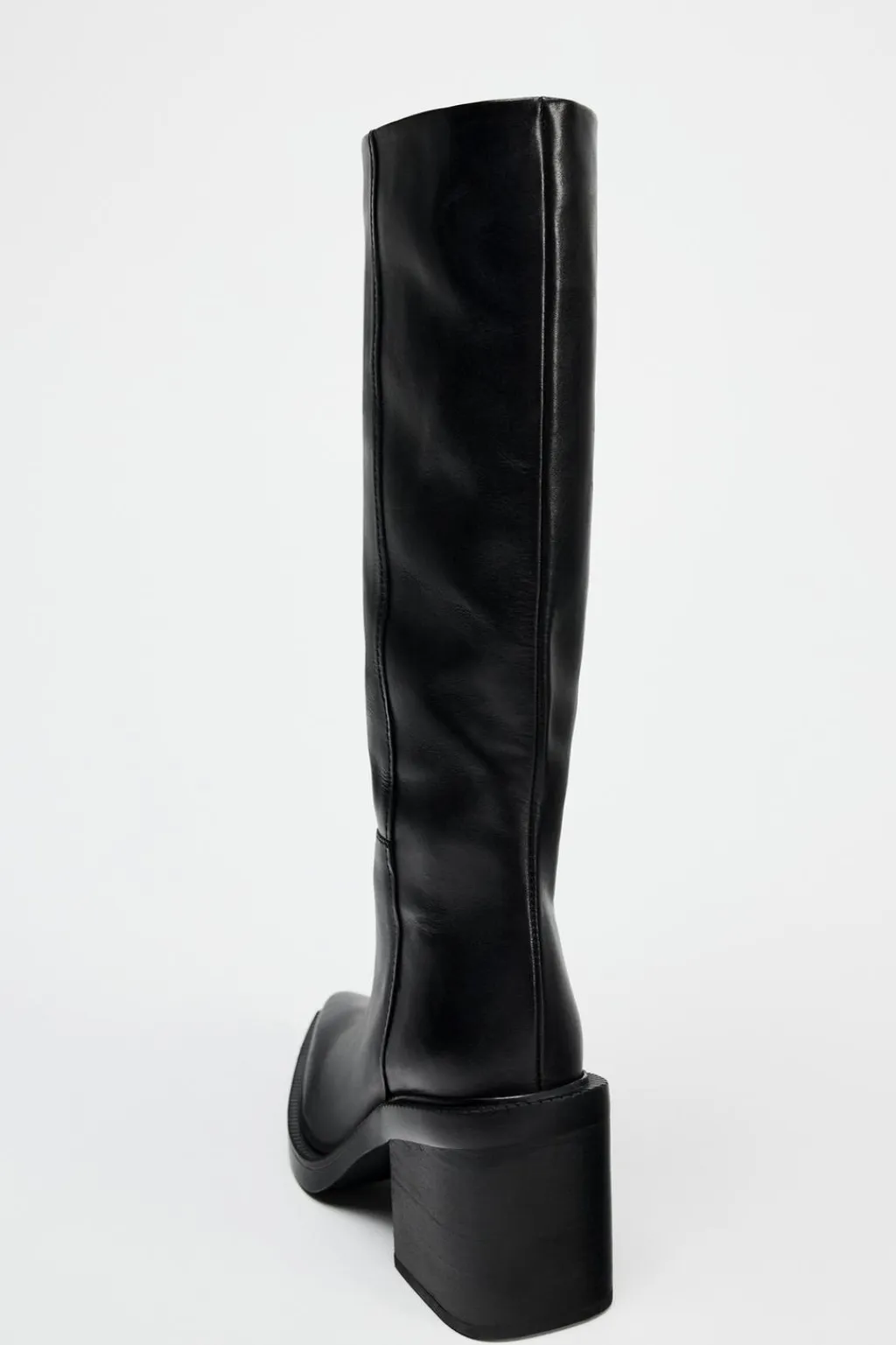 Hot BOTA TACÓN ANCHO PIEL Mujer Zapatos