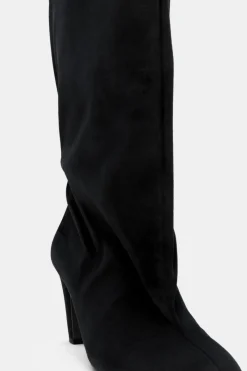 New BOTA TACÓN EFECTO TERCIOPELO Mujer Zapatos