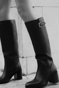 Fashion BOTA TACÓN HEBILLA Mujer Zapatos