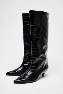 Outlet BOTA TACÓN KITTEN EFECTO COCO Mujer Zapatos