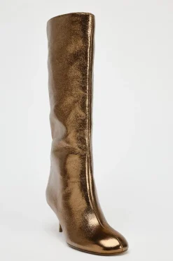 Sale BOTA TACÓN KITTEN METALIZADA Mujer Zapatos