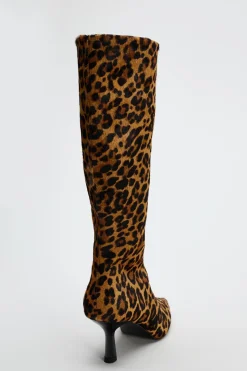 Best BOTA TACÓN PIEL ESTAMPADO ANIMAL Mujer Zapatos