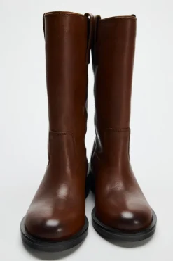 Hot BOTIN CAÑA ANCHA PIEL Mujer Zapatos