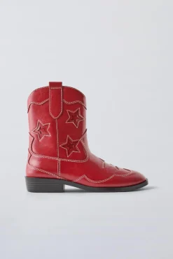 Niños ZARA 6 - 14 Años·Zapatos<BOTÍN COWBOY ESTRELLAS MONOCOLOR
