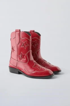 Niños ZARA 6 - 14 Años·Zapatos<BOTÍN COWBOY ESTRELLAS MONOCOLOR
