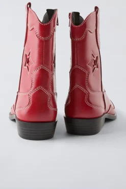 Niños ZARA 6 - 14 Años·Zapatos<BOTÍN COWBOY ESTRELLAS MONOCOLOR