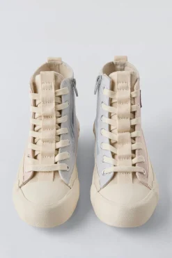 Niños ZARA 6 - 14 Años·Zapatos|6 - 14 Años·Zapatos<BOTÍN DEPORTIVO ALGODÓN