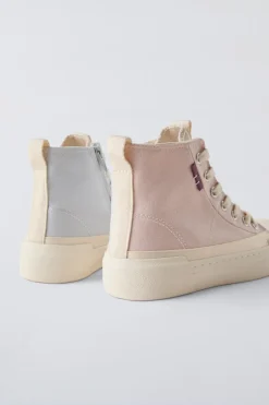 Niños ZARA 6 - 14 Años·Zapatos|6 - 14 Años·Zapatos<BOTÍN DEPORTIVO ALGODÓN