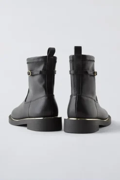 Niños ZARA 6 - 14 Años·Zapatos<BOTÍN DETALLE METÁLICO