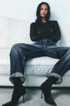 Online BOTÍN EFECTO TERCIOPELO Mujer Zapatos