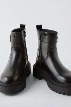 Niños ZARA 6 - 14 Años·Zapatos<BOTÍN HEBILLAS