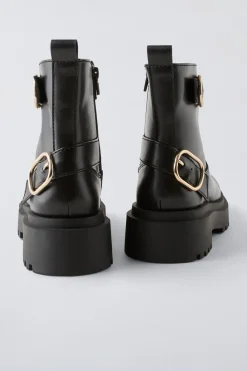 Niños ZARA 6 - 14 Años·Zapatos<BOTÍN HEBILLAS