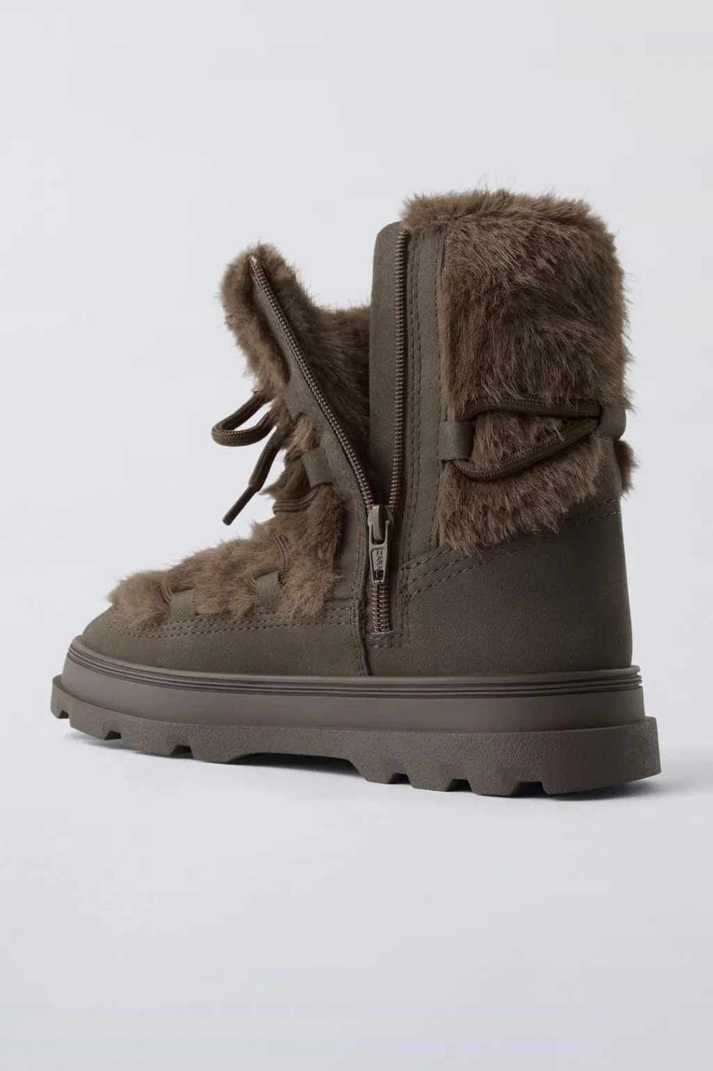 Niños ZARA 6 - 14 Años·Zapatos<BOTÍN PELO CONTRASTE