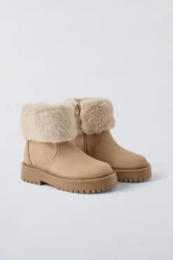 Niños ZARA 6 - 14 Años·Zapatos<BOTÍN PELO VUELTA