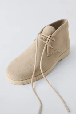 Niños ZARA 6 - 14 Años·Zapatos<BOTÍN PIEL