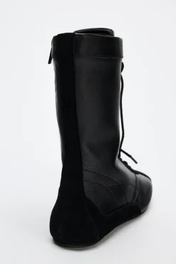 Sale BOTÍN PLANO CORDONES PIEL Mujer Zapatos