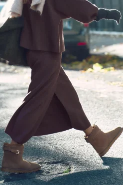 New BOTÍN PLANO SERRAJE HEBILLA Mujer Zapatos